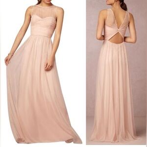 NWT Amsale Blush Bridesmaid Dress Size 12